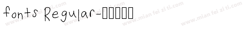 fonts Regular字体转换